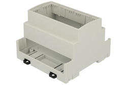 Enclosure; DIN rail mounting; ZD1005J; ABS; 89mm; 90mm; 65mm; light gray; Kradex; RoHS