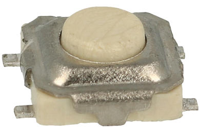 Tact switch; 3,3mm; 1,5mm; SS307; surface mount; 4 pins; 0,4mm; OFF-(ON); 50mA; 12V DC; 160gf; Canal; RoHS Tact switch; 3,3mm; 1,5mm; SS307; surface mount; 4 pins; 0,4mm; OFF-(ON); 50mA; 12V DC; 160gf; Canal; RoHS