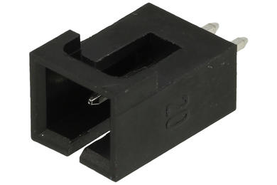 Plug; NCDW-02; 250V; 2,5A; RoHS; 2 ways; Ninigi; black; straight; through hole; signal; plastic; tinned; latch; 2,54mm; 1x2