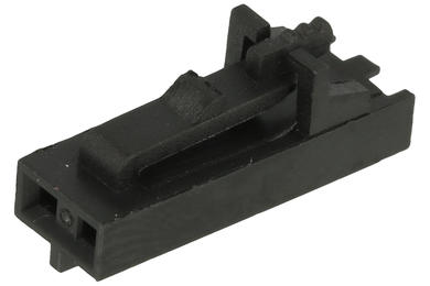 Socket; NCDG-02; 250V; 2,5A; RoHS; 2 ways; Ninigi; black; straight; through hole; signal; plastic; tinned; latch; 2,54mm; 1x2