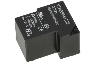 Relay; electromagnetic industrial; NT90-RHAS; 12V; DC; SPST NO; 30A; PCB trough hole; Forward Relays; RoHS