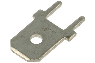 Connector; 6,3x0,8mm; flat male; uninsulated; FS1536-CN; straight; through hole; tinned; 1 way