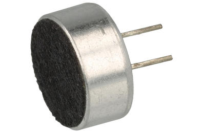 Capacitive microphone; KPCM-29B-P; dia. 9,7mm; through hole (THT); pins; 4,5mm; KEPO; RoHS