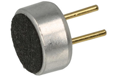 Capacitive microphone; EM-4522P; 40 dB; dia. 4,5mm; through hole (THT); pins; 2,2mm; KEPO; RoHS