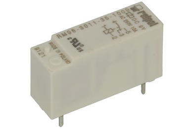 Relay; electromagnetic miniature; RM96-3011-35-1009; 9V; DC; SPDT; 8A; 250V AC; 8A; 24V DC; PCB trough hole; for socket; Relpol; RoHS