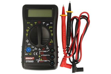 Multimeter; digital; DT830D; universal; Range