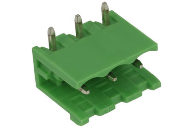 Terminal block; 2EGTR-5.0-03P-14-00AH; 3 ways; R=5,00mm; 8,1mm; 12A; 300V; through hole; angled 90°; open; green; Golten; RoHS