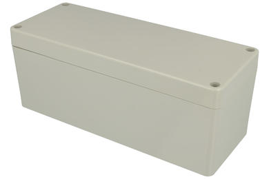 Enclosure; multipurpose; ZP190.75.75JH TM; ABS; 75mm; 190mm; 75mm; light gray; hermetic; with brass bushing; Kradex; RoHS