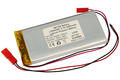 Rechargeable battery; Li-Po; 654290; 3,7V; 2600mAh; 6,5x42x90mm; PCM protection; connector + socket 2,54*2pins; AKYGA; RoHS