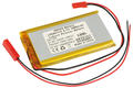 Rechargeable battery; Li-Po; 584174; 3,7V; 1800mAh; 5,8x41x74mm; PCM protection; connector + socket 2,54*2pins; AKYGA; RoHS