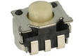 Tact switch; 3,3x4,5mm; 3,4mm; SKRTLBE010; surface mount; 2 pins; 0,85mm; OFF-(ON); 50mA; 12V DC; 160gf; Alps; RoHS