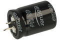 Kondensator; elektrolityczny; SNAP-IN; 100uF; 400V; LHS; LHS2G101M2230; 20%; fi 22x30mm; 10mm; przewlekany (THT); luzem; -25...+105°C; 2000h; Leaguer; RoHS