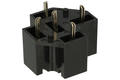 Relay socket; M-SR-NVF4/HFV4; PCB trough hole; black; RoHS; Compatible with relays: HFV4; NVF4