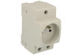 Socket; AC power; CEE 7/5; AUS16B; for TS35 DIN rail; 16A; 230V; screw; ELS; RoHS; IP20