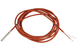Czujnik; temperatury; 1-FS-PT100-3K; rezystancyjny; z obudową; cylindryczny metalowy; PT100; z przewodem 3mb; fi 6x50mm; 100Ohm; -50÷250°C; IP67; Mr Elektronika; RoHS