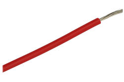 Wire; silicon; 011.0066.1; stranded; Cu; 1x0,75mm2; red; silicon; 2,75mm; -40...+160°C; 1500V; 100m reel; Amass; RoHS