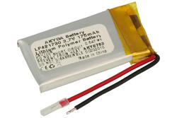 Akumulator; Li-Po; 421730; 3,7V; 175mAh; 4,2x17x30mm; Zabezpieczenie PCM; z przewodem; AKYGA; RoHS