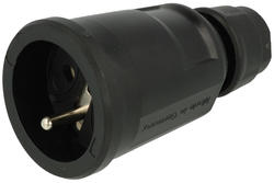 Socket; AC power; CEE 7/5; 1579-002; straight; for cable; with  cable gland; 16A; 250V; screw; ABL; RoHS; IP44