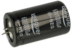Kondensator; elektrolityczny; SNAP-IN; 10000uF; 63V; LHS; LHS1J103M3050; 20%; fi 30x50mm; 10mm; przewlekany (THT); luzem; -40...+105°C; 2000h; Leaguer; RoHS