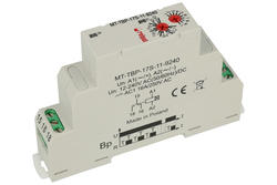 Przekaźnik; czasowy; instalacyjny; MT-TBP-17S-11-9240; 12÷240V; AC; DC; jednofunkcyjny; 1 styk przełączny; 10A; 250V AC; 24V DC; 10A; na szynę DIN35; Relpol; RoHS