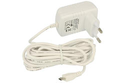 Power Supply; plug; ZSI5V1A; 5V DC; 1A; microUSB; white