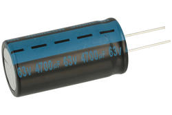 Capacitor; electrolytic; 4700uF; 63V; TK; TKR472M1JO50M; fi 25x50mm; 12,5mm; through-hole (THT); bulk; Jamicon; RoHS