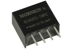 Przetwornica; DBE1-2411; konwerter DC/DC; 24V (21,6÷26,4)V; DC; 5V; DC; 200mA; 1W; izolowany; 1,5kV; SIL4; przewlekany (THT); Pairui; RoHS