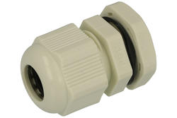 Cable gland; PG11; nylon; IP68; light gray; PG11; 5÷10mm; 18,9mm; with PG type thread; RoHS