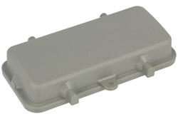 Cap; Han A; 09300165405; 16B; plastic; for double locking levers; grey; IP65; Harting; RoHS