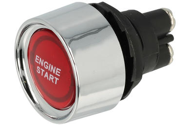 Switch; push button; A2-23B-07 Start Engine; OFF-(ON); red; LED 12V backlight; screw; 2 positions; 50A; 12V DC; 22mm; 30mm; SCI
