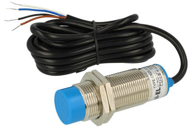 Sensor; capacitive; CM24-3012PC; PNP; NO/NC; 12mm; 6÷36V; DC; 200mA; cylindrical metal; fi 24mm; 55mm; not flush type; with 1,5m cable; IP54; π pi-El; RoHS