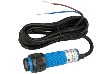 Sensor; photoelectric; G18-2A10LA; SCR; NO; diffuse type; 0,1m; 90÷250V; AC; 200mA; cylindrical plastic; fi 18mm; with 2m cable; adjustable; TriHero; RoHS