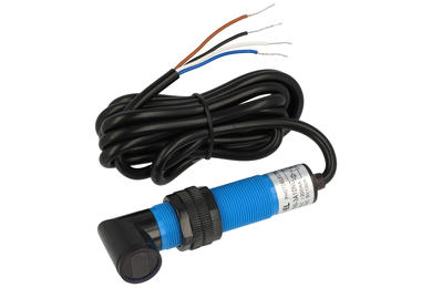 Sensor; photoelectric; G180-3A10NC; NPN; NO/NC; diffuse type; 0,1m; 10÷30V; DC; 200mA; cylindrical angle plastic; fi 18mm; with 2m cable; π pi-El; RoHS