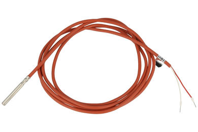 Sensor; temperature; 1-FS-NTC10k-2; with housing; resistive; cylindrical metal; thermistor; with 2m cable; fi 6x50mm; 10kOhm; -30÷150°C; Mr Elektronika; RoHS