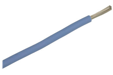 Wire; silicon; SIF; 1 core; stranded; Cu; 2,50mm2; blue; silicon; halogen-free; heat resistant; -60...+180°C; 300/500V; 100m reel; Helukabel; RoHS; 3,4mm; 1x2,50mm2