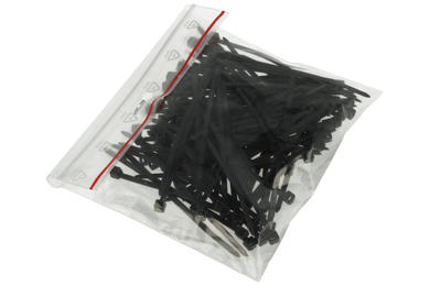 Ties; for cables; A-CT-3/80; 80mm; 3mm; black; 100pcs.