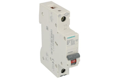 Over current breaker; modular; 5SL6106-6; 6A; 230V AC; 1 way; B; DIN rail mounted; screw; Siemens; RoHS