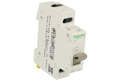 Isolation switch; modular; A9S60120; OFF-ON; 2; 20A; 250V AC; DIN rail mounted; 1 way; screw; ON-0FF; Schneider Electric; RoHS