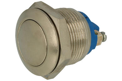 Przełącznik; przyciskowy; AV191003C900; OFF-(ON); 1 tor; bez podświetlenia; monostabilny; na panel; 2A; 48V DC; 19mm; IP65; Apem