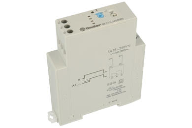 Relay; instalation; time; 83.11.0.240.0000; 24÷240V; DC; AC; single function; SPDT; 16A; 250V AC; DIN rail type; Finder; RoHS