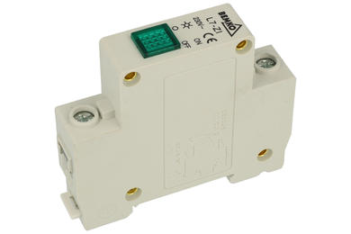 Control lamp; modular; A15-L7-ZI; green; 230V AC; DIN rail mounted; screw; 1 way; Bemko; RoHS