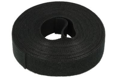 Hook and loop tape; BLACK-20mmX5m; black; 5000mm; 20mm; velcro; Neku