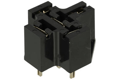 Relay socket; M-SR-NVF4/HFV4; PCB trough hole; black; RoHS; Compatible with relays: HFV4; NVF4