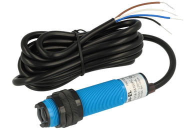 Sensor; photoelectric; G18-3A10PC; PNP; NO/NC; diffuse type; 0,1m; 10÷30V; DC; 200mA; cylindrical plastic; fi 18mm; with 2m cable; adjustable; π pi-El; RoHS