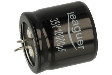 Kondensator; elektrolityczny; SNAP-IN; 10000uF; 35V; CD293E1V103M3030LP; 20%; fi 30x30mm; 10mm; przewlekany (THT); luzem; -40...+105°C; 2000h; Leaguer; RoHS