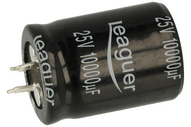 Capacitor; SNAP-IN; electrolytic; 10000uF; 25V; LHS; LHS1E103M2230; 20%; fi 22x30mm; 10mm; through-hole (THT); bulk; -40...+105°C; 2000h; Leaguer; RoHS