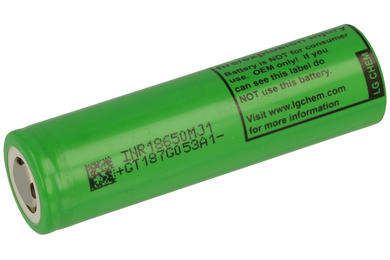 Rechargeable battery; Li-Ion; INR18650 MJ1; 3,6V; 3500mAh; 18,6x65,2mm; LG; without PCM protection