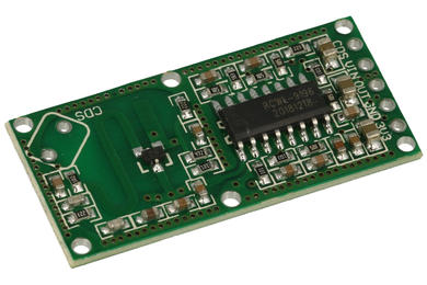Moduł rozszerzeniowy; czujnik ruchu; RCWL-0516; 4÷28V; 9m; kołkowe; mikrofalowy