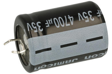Kondensator; elektrolityczny; SNAP-IN; 4700uF; 35V; LS; LSW472M1VN30M; 20%; fi 22x30mm; 10mm; przewlekany (THT); luzem; -40...+85°C; 2000h; Jamicon; RoHS