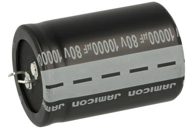 Kondensator; SNAP-IN; elektrolityczny; 10000uF; 80V; LS; TLS109M080S1A5T50L; 20%; fi 35x50mm; 10mm; przewlekany (THT); luzem; -40...+85°C; 2000h; Jamicon; RoHS